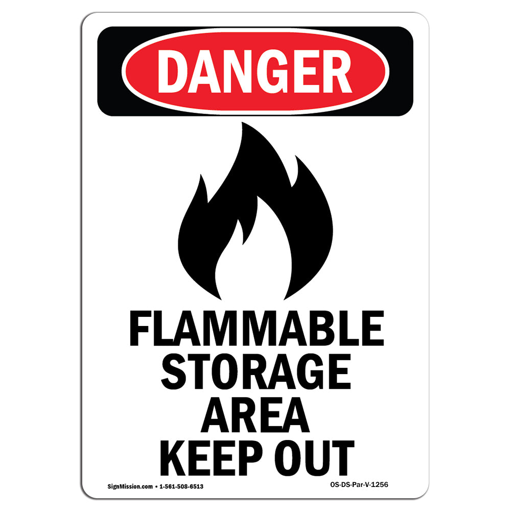Flammable Storage Area Keep Out