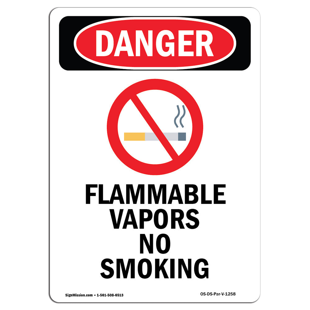 Flammable Vapors No Smoking