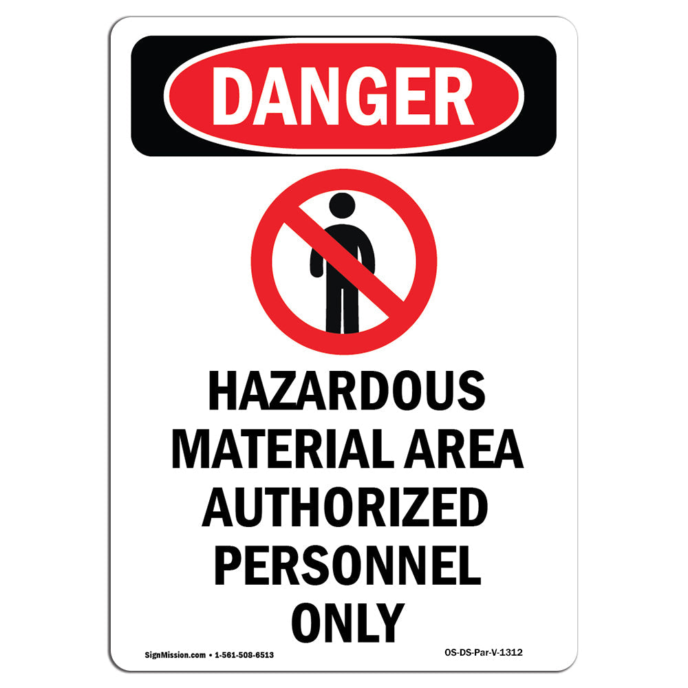 Hazardous Material Area Authorized Personnel