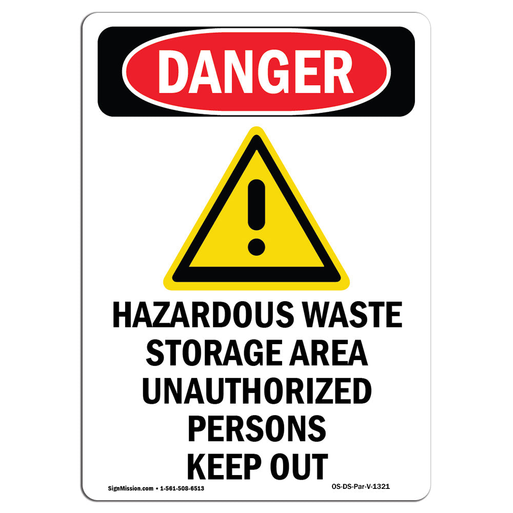 Hazardous Waste Storage Area