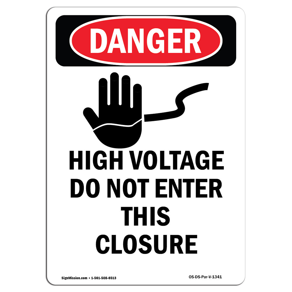 High Voltage Do Not Enter This Enclosure