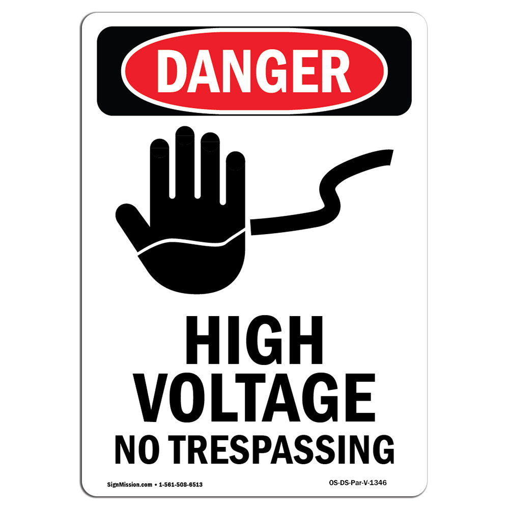 High Voltage No Trespassing