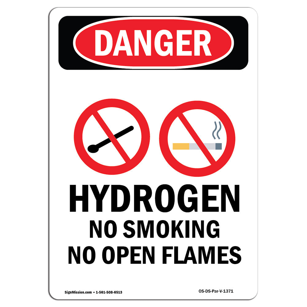 Hydrogen No Smoking No Open Flames