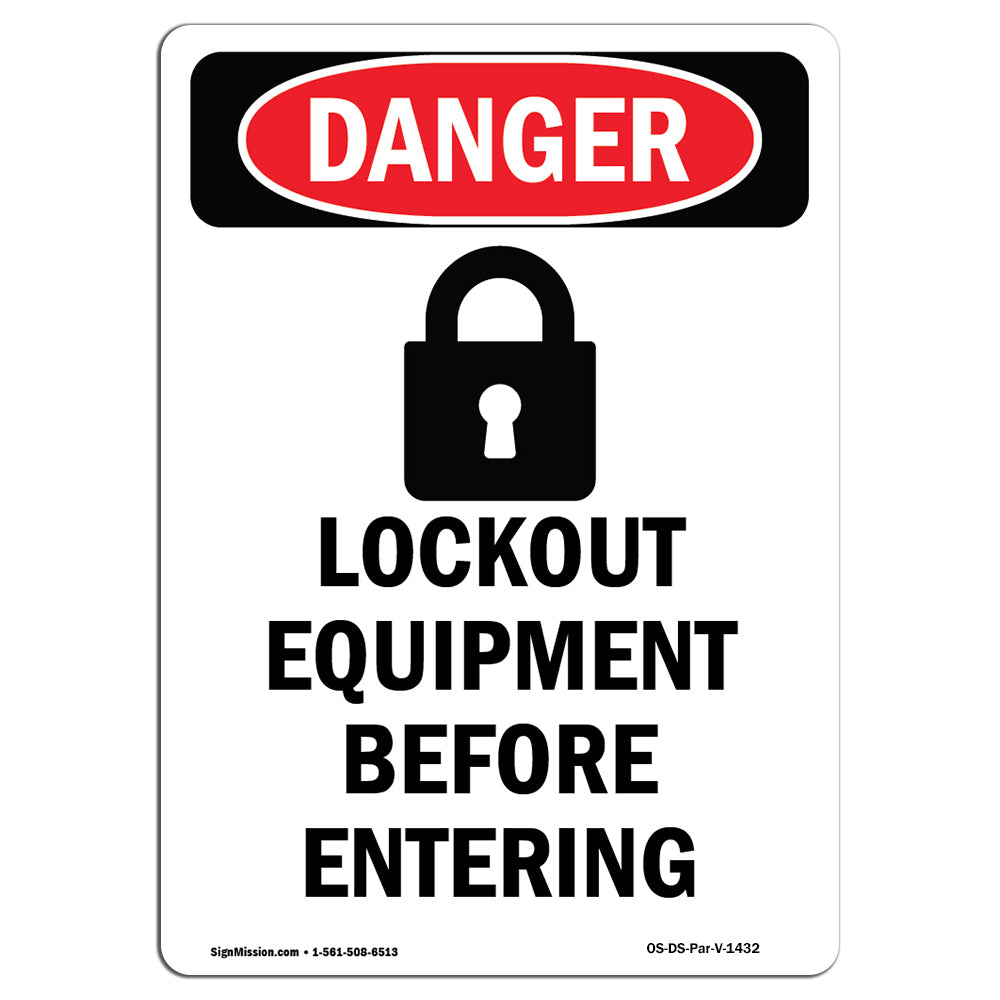 Lockout Equipment Before Entering