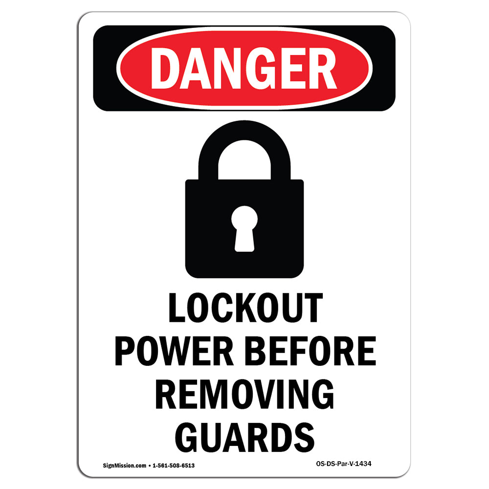 Lockout Power Before Removing Guards