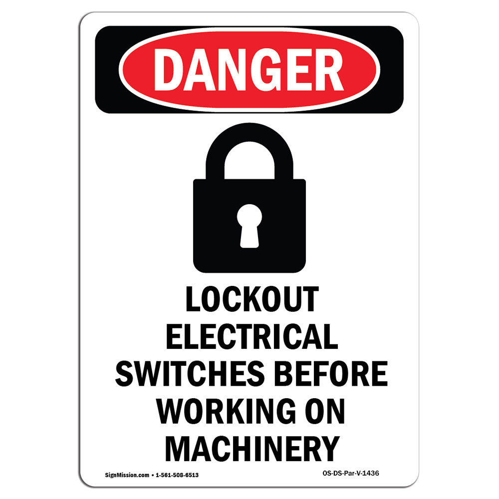 Lockout Electrical Switches Before Working