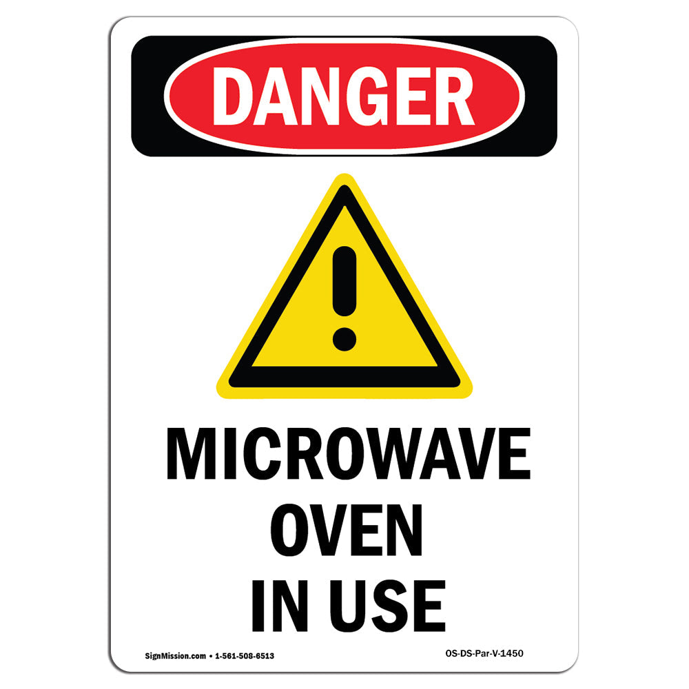 Microwave Oven In Use