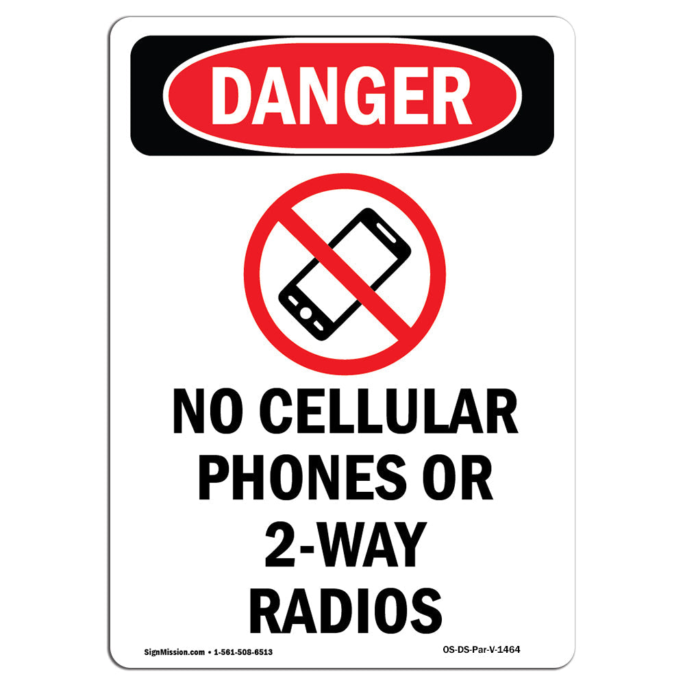 No Cellular Phones Or 2-Way Radios