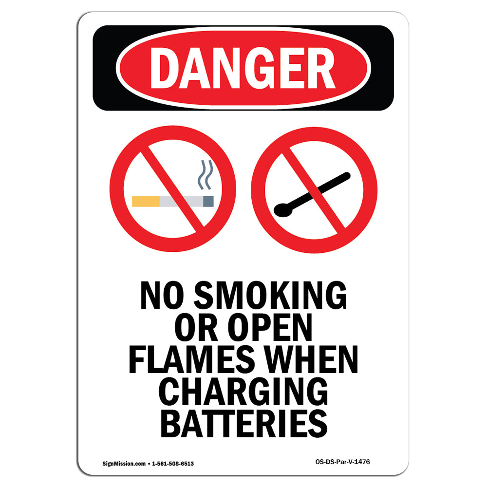 No Smoking When Charging Batteries