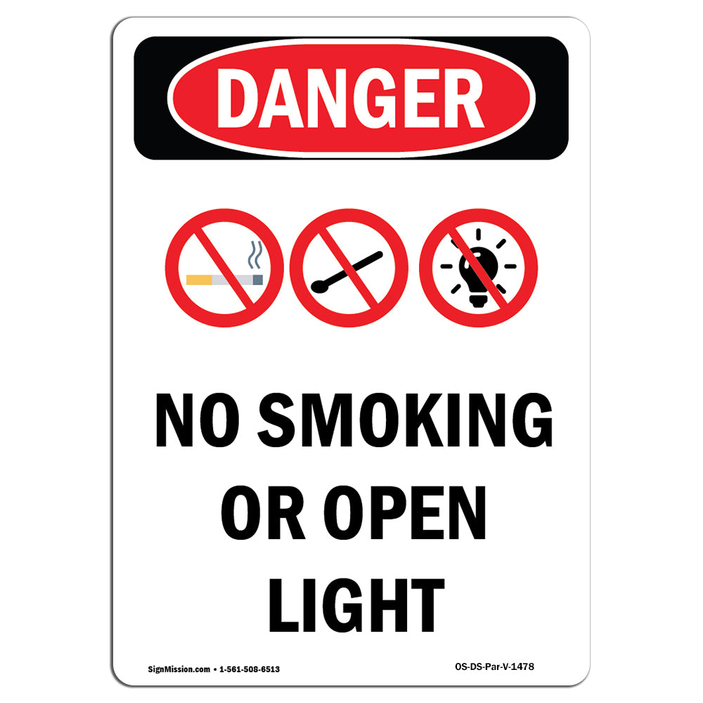 No Smoking Or Open Lights