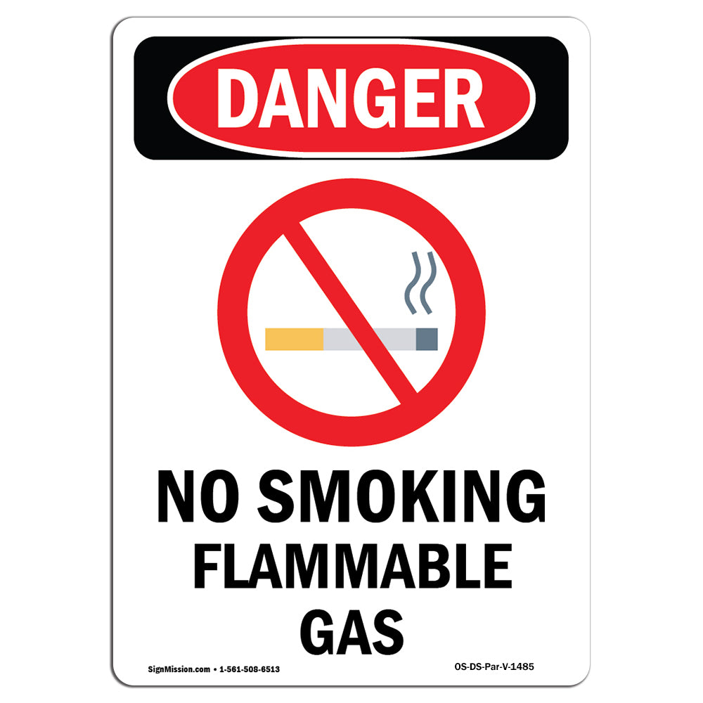 No Smoking Flammable Gas