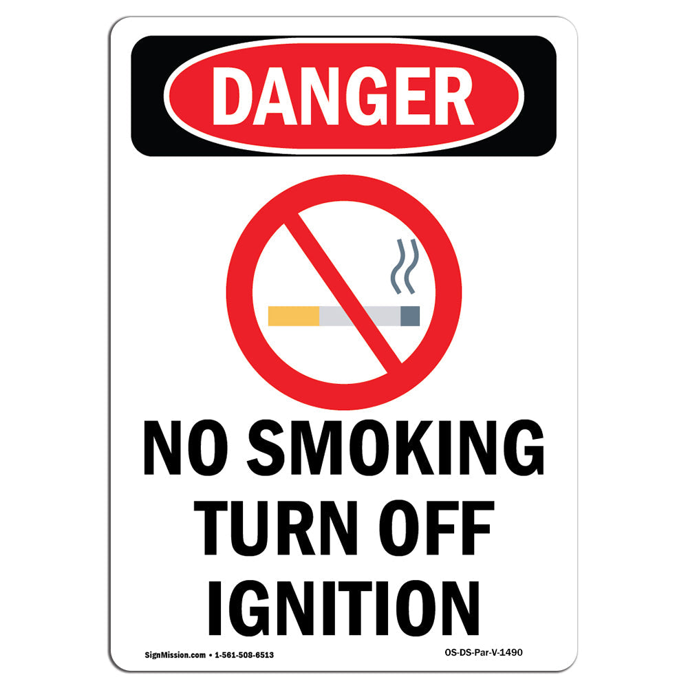 No Smoking Turn Off Ignition