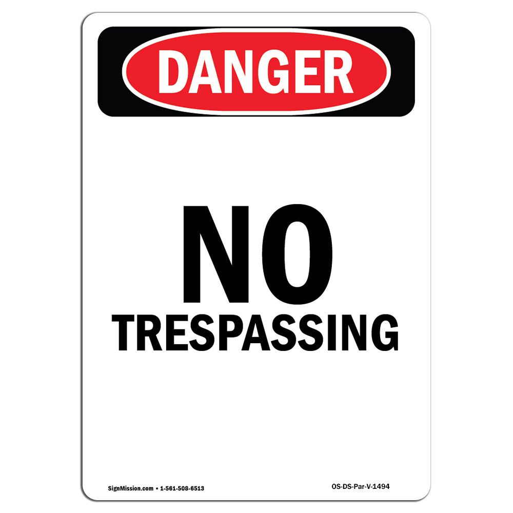 Portrait No Trespassing