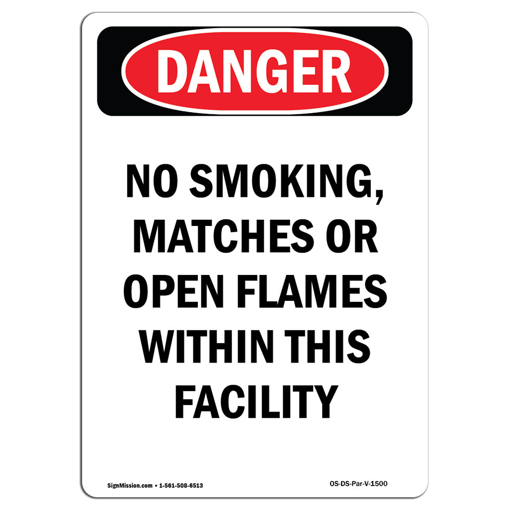 No Smoking Matches Or Open Flames