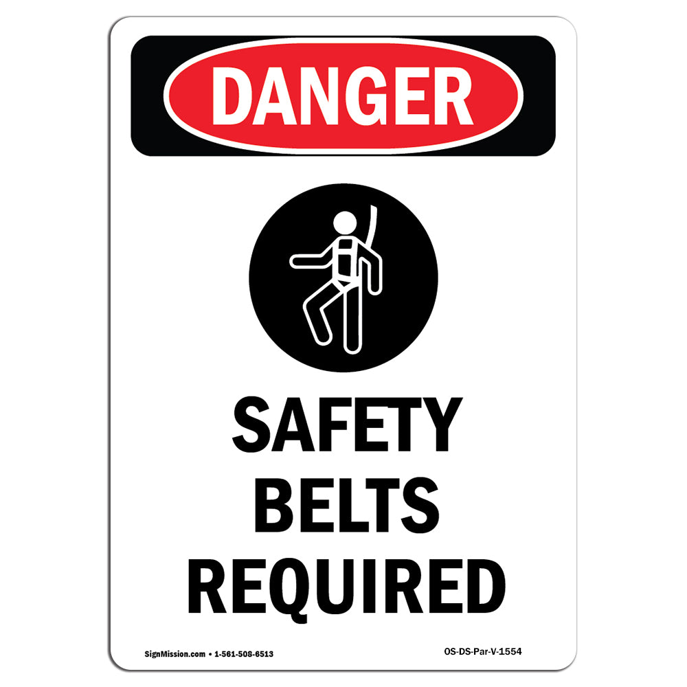 Safety Belts Required
