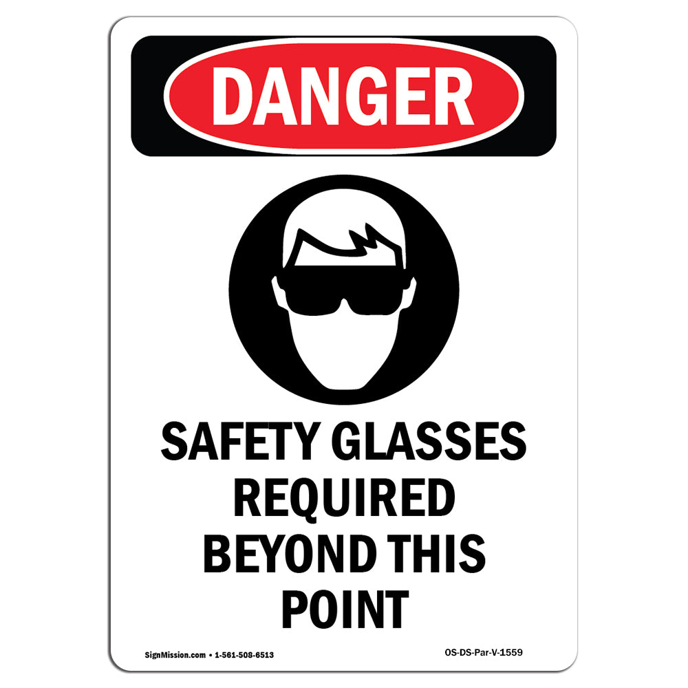 Safety Glasses Required Beyond This Point