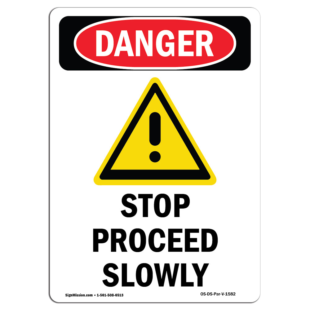 Stop Proceed Slowly