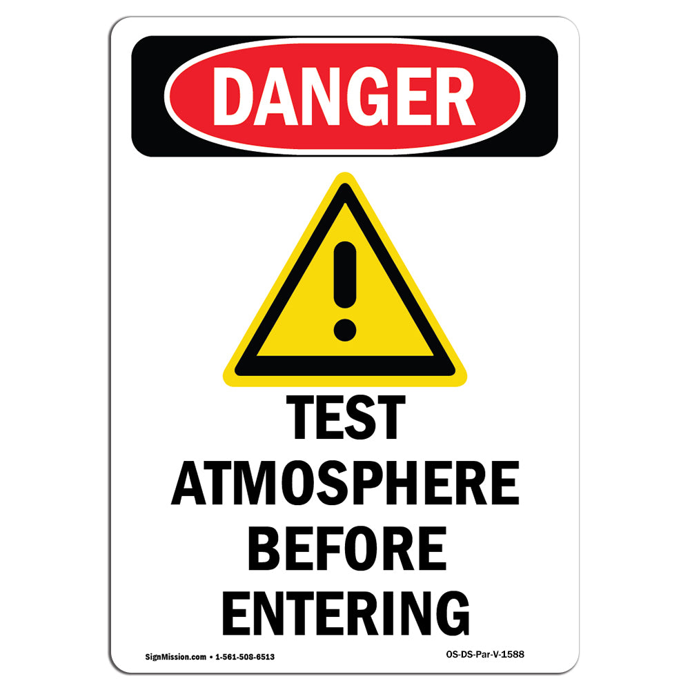 Test Atmosphere Before Entering