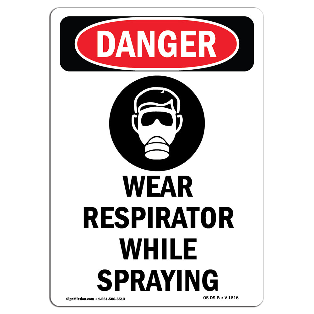 Wear Respirator While Spraying