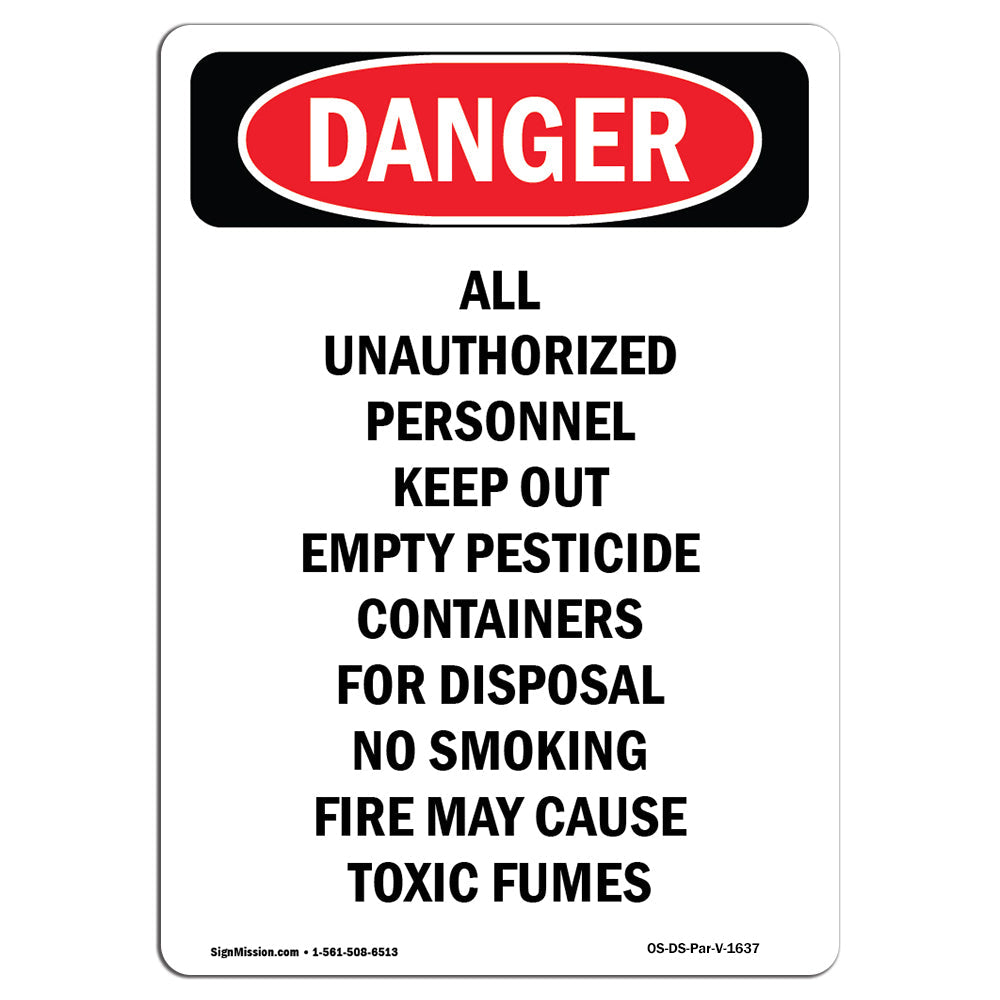 Portrait Empty Pesticide Containers For Disposal