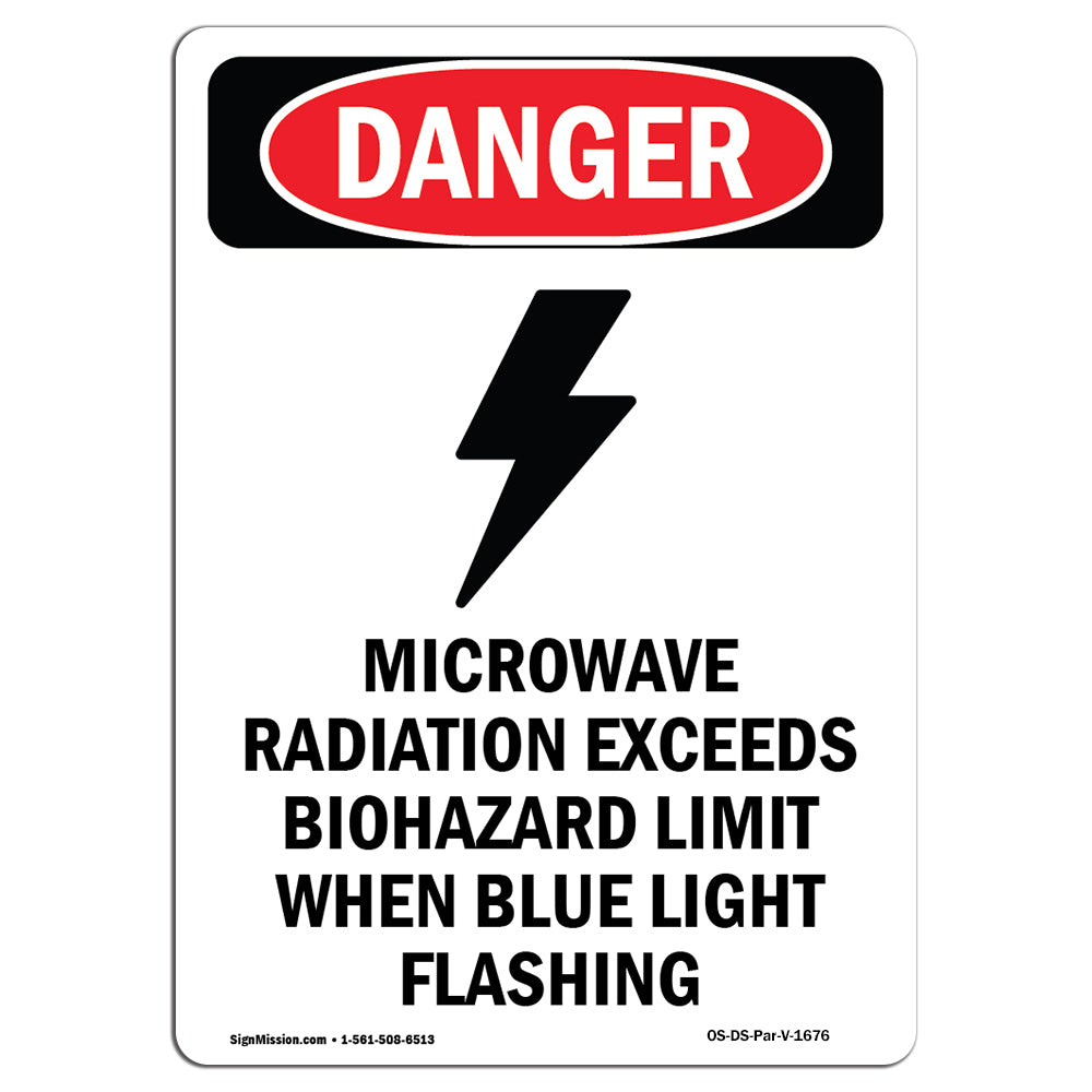 Microwave Radiation Blue Light Flashing