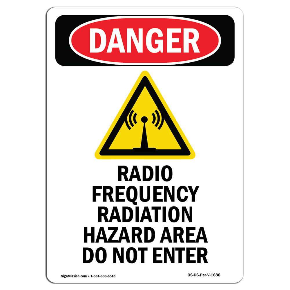 Radio Frequency Radiation Hazard Area