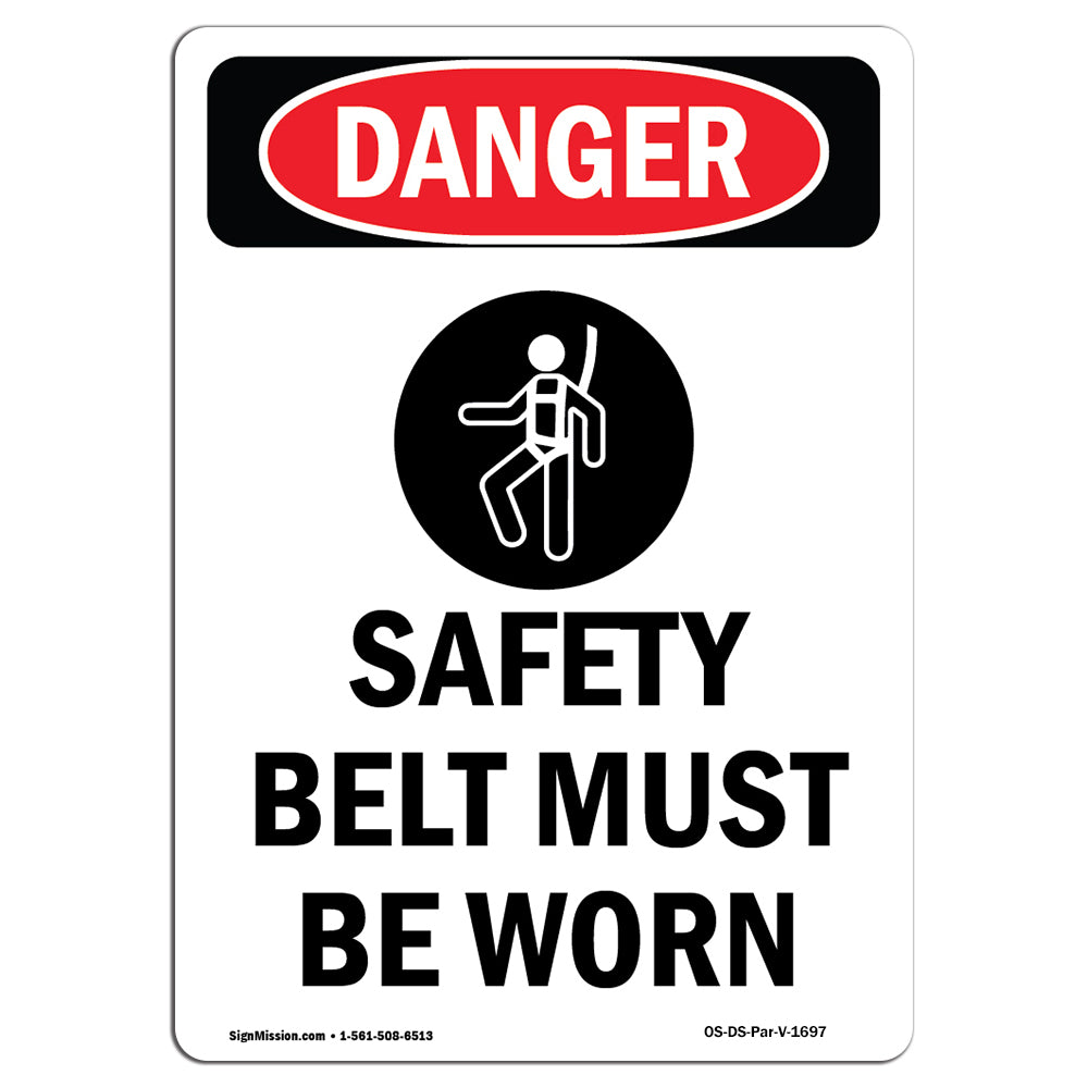 Safety Belt Must Be Worn