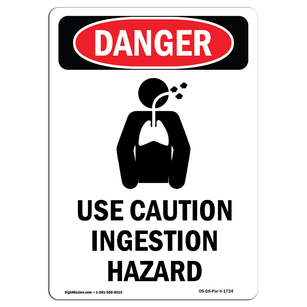 Use Caution Ingestion Hazard