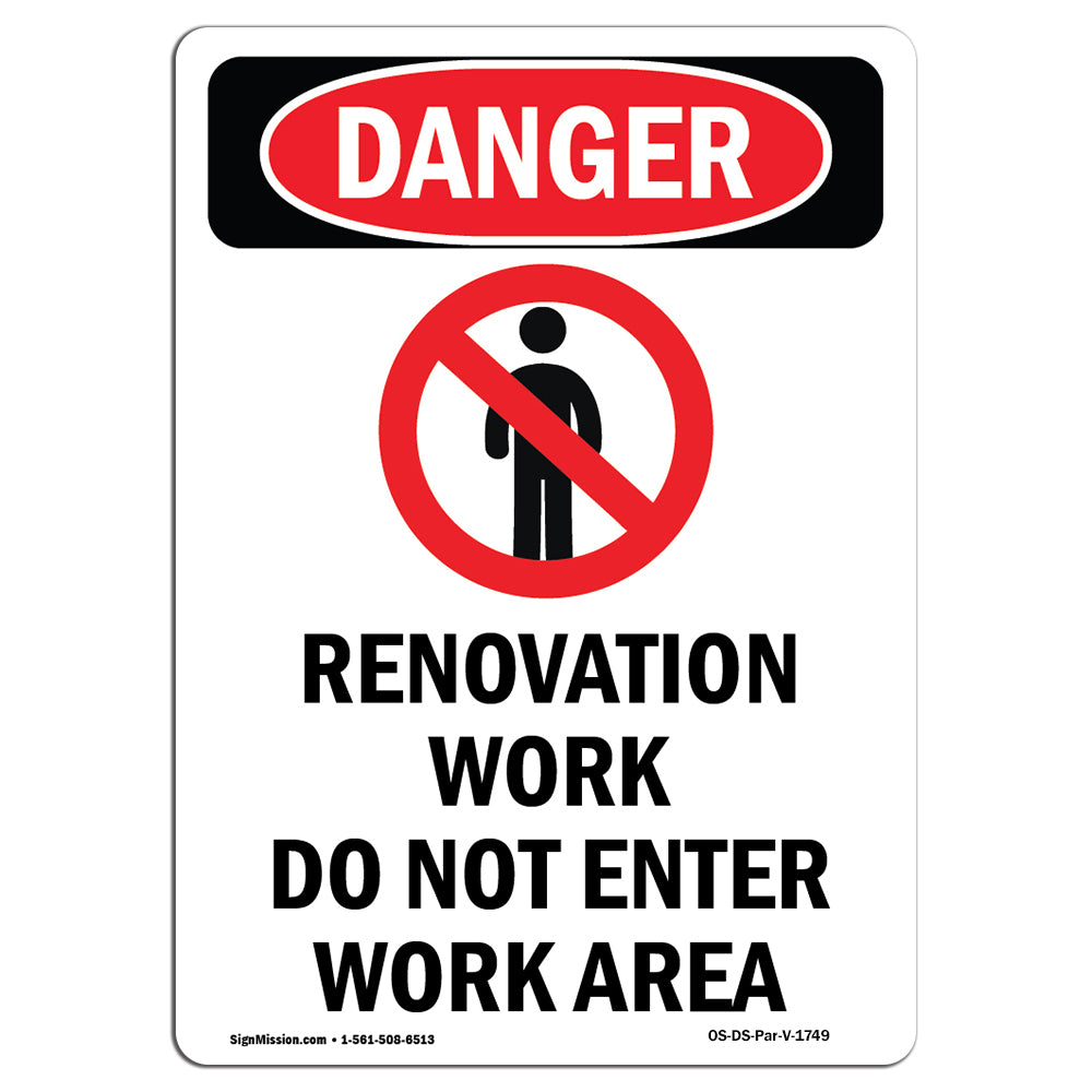 Renovation Work Do Not Enter Work Area