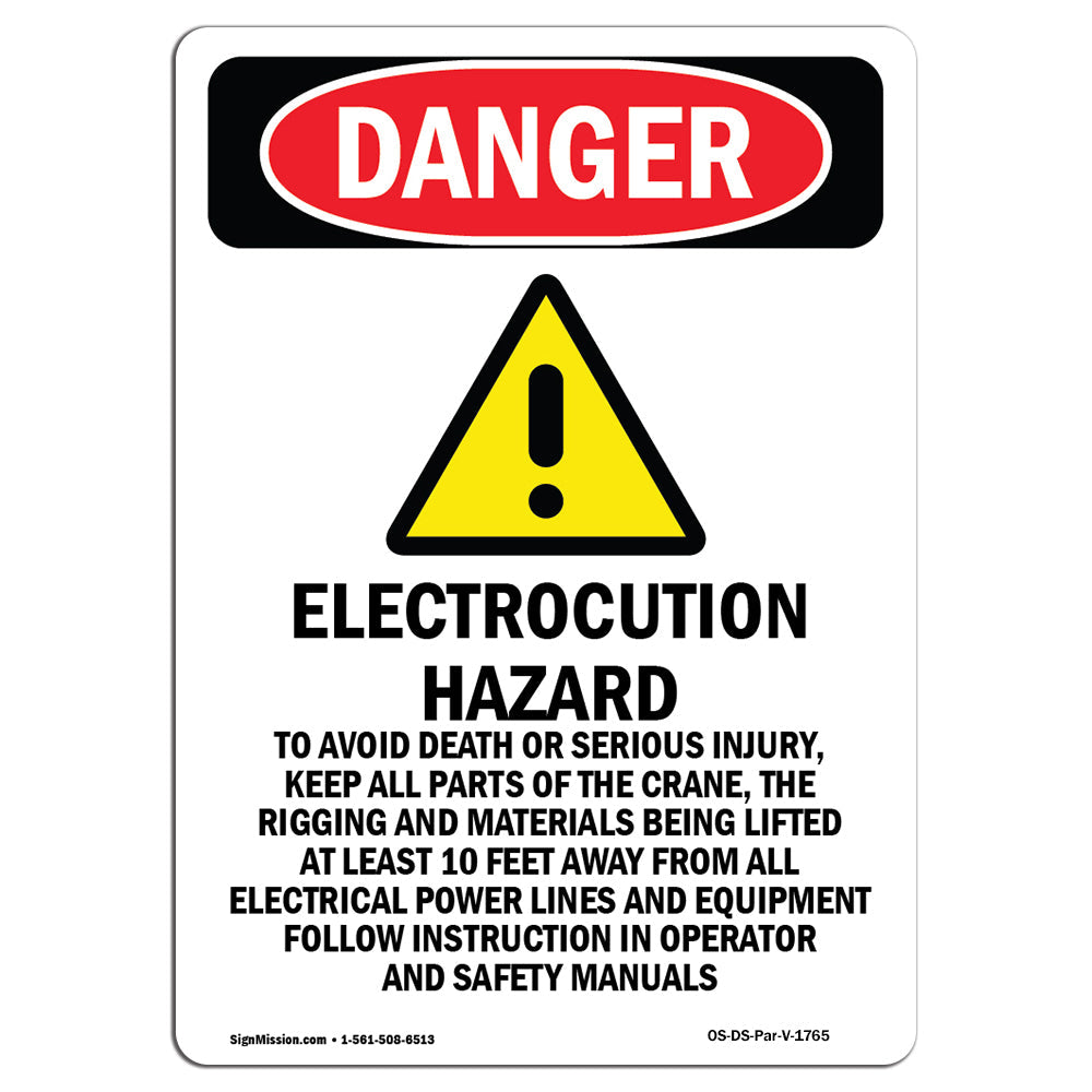 Electrocution Hazard Crane