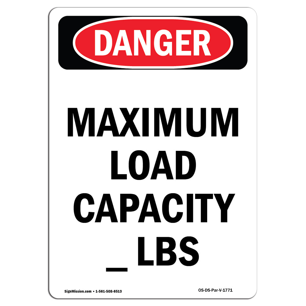 Maximum Load Capacity lbs
