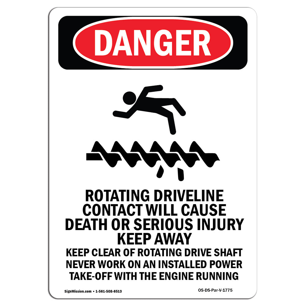 Rotating Driveline Contact Cause Death