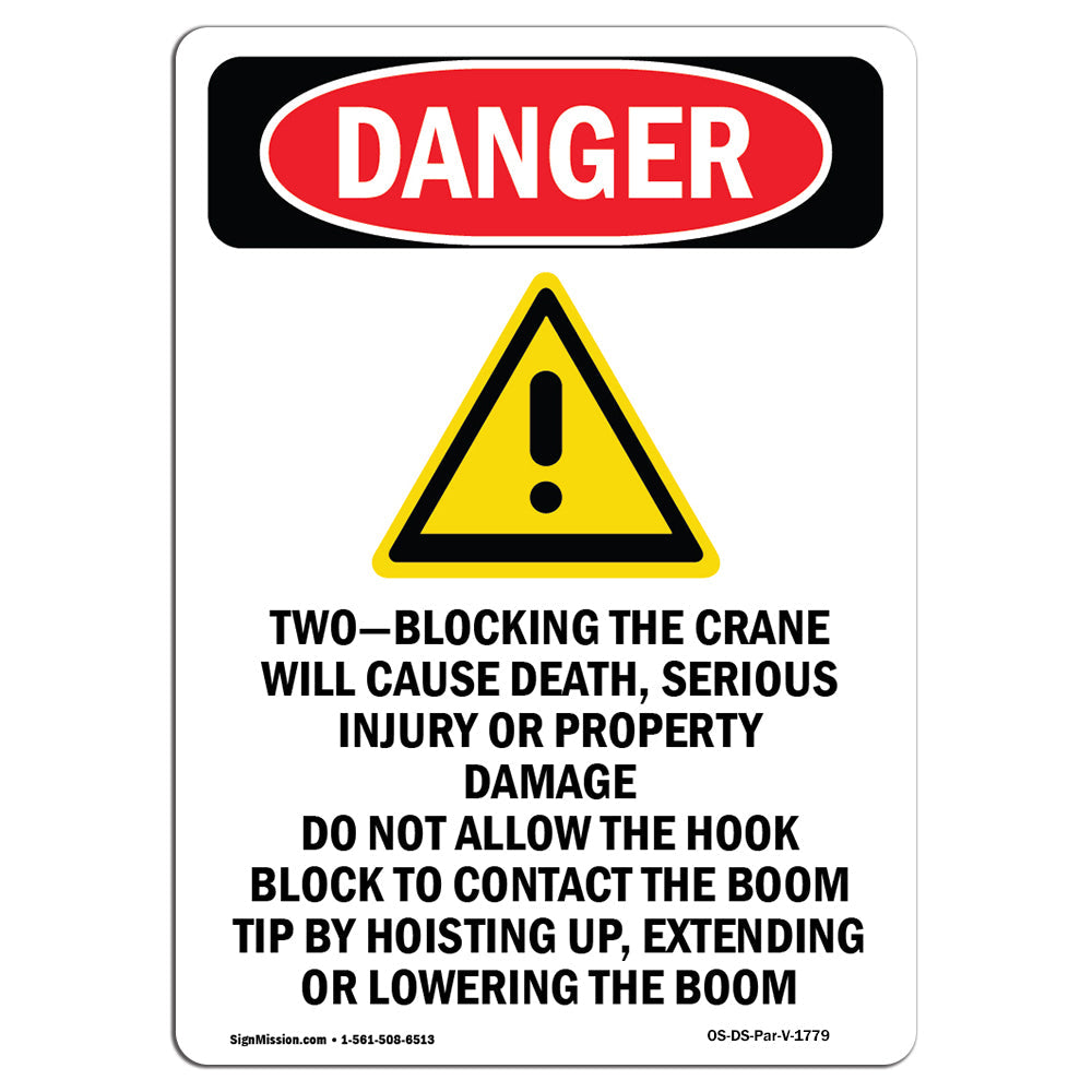 Two-Blocking The Crane Will Cause Death