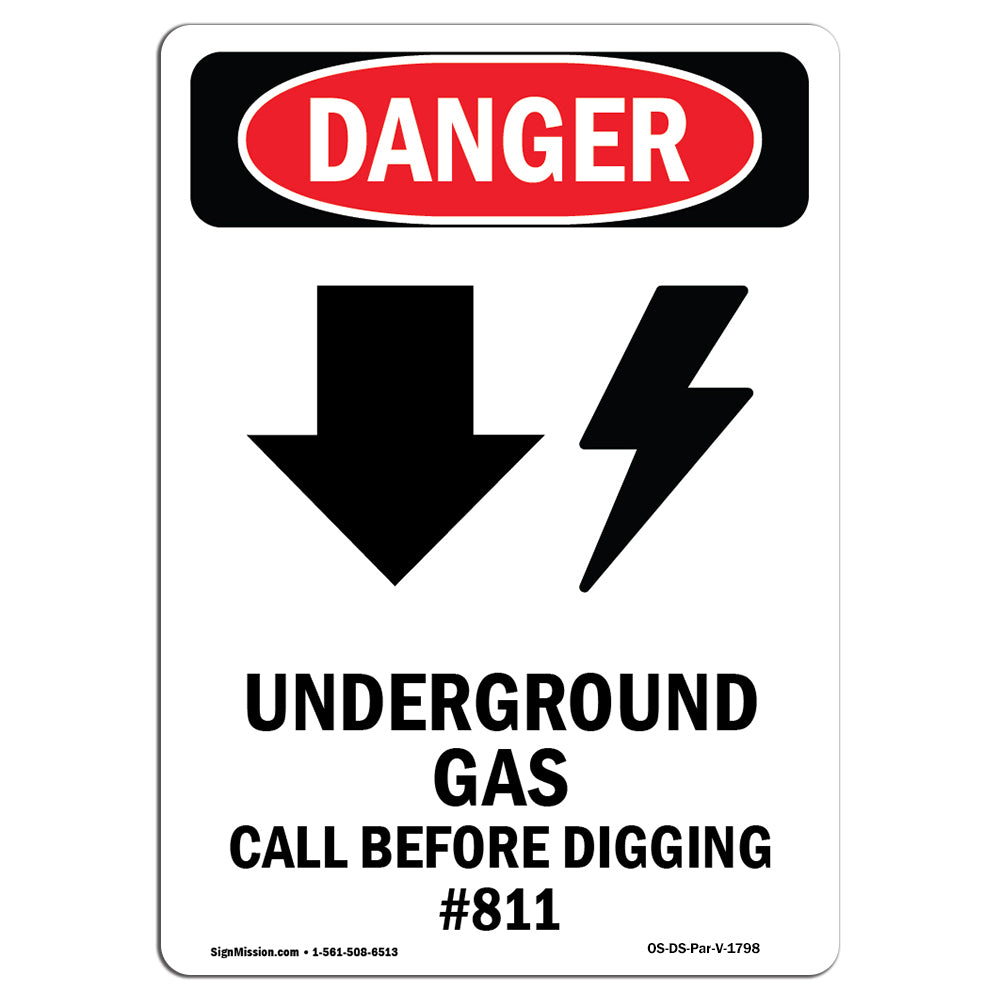 Underground Gas Call Before Digging #811