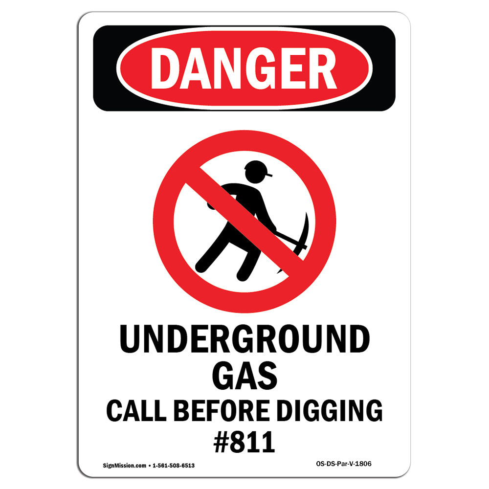 Underground Gas Call Before Digging #811