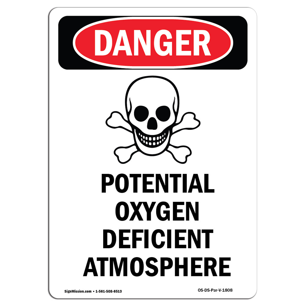 Potential Oxygen Deficient Atmosphere