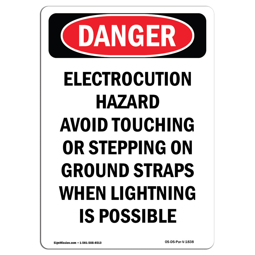 Electrocution Hazard Avoid Touching