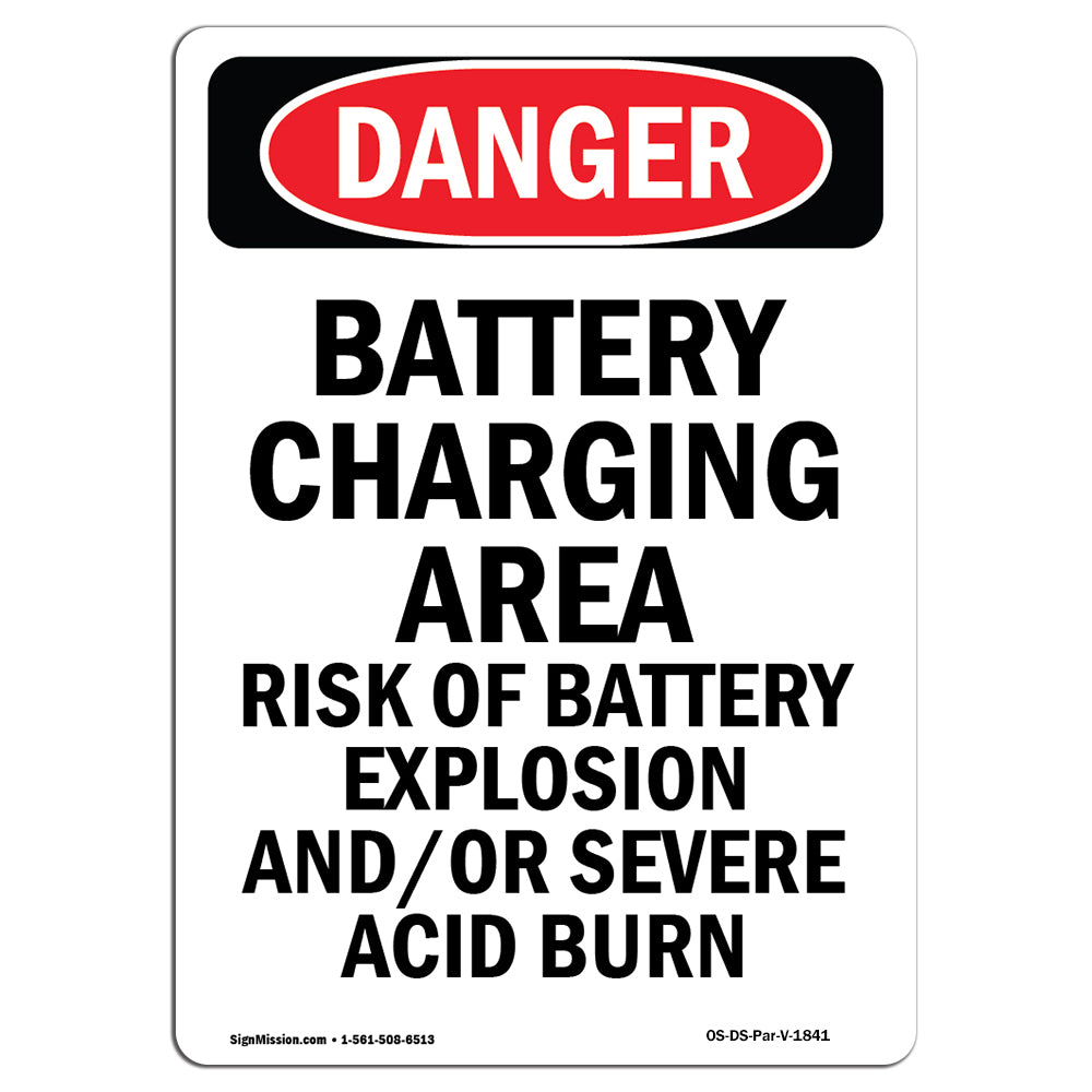 Portrait Battery Charging Area Risk Of Explosion