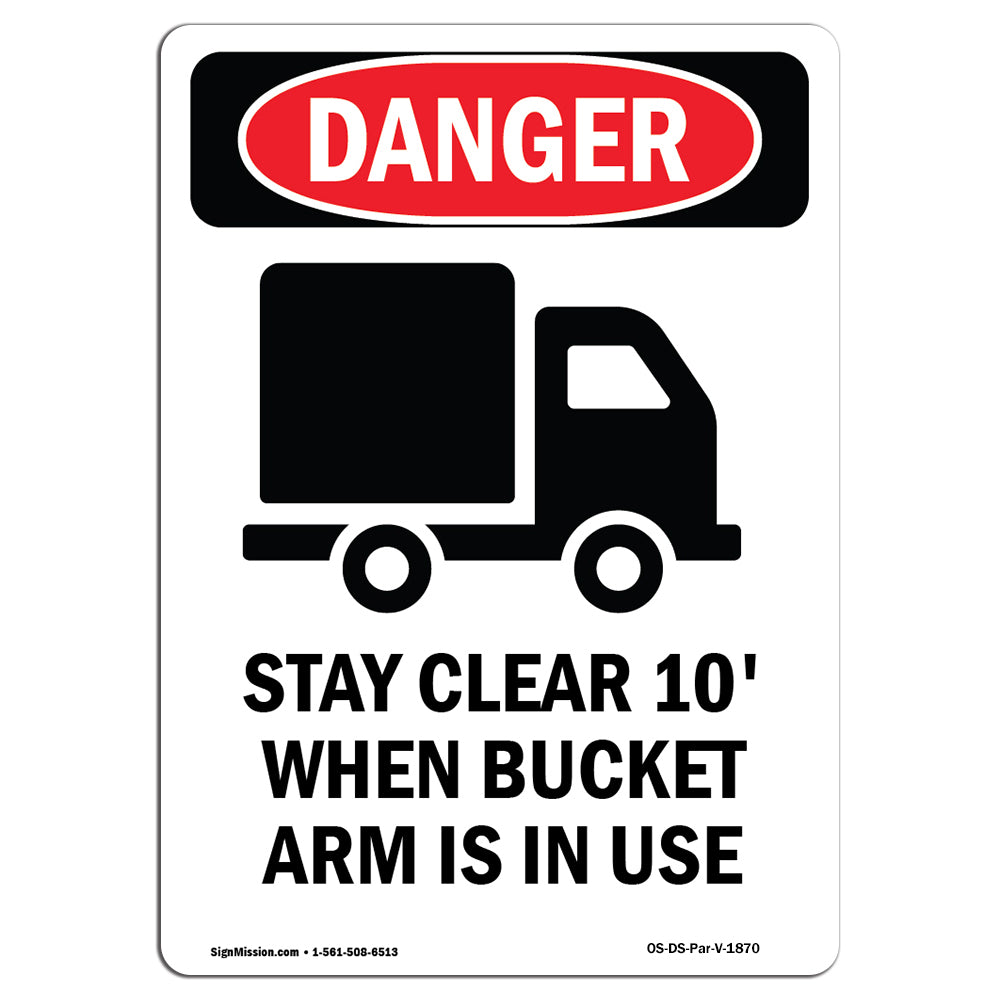 Stay Clear 10' Bucket In Use