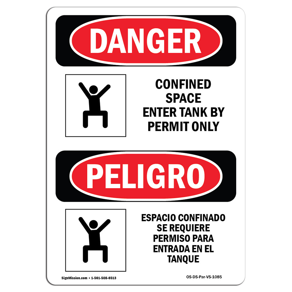 Confined Space Enter Tank By Permit Only