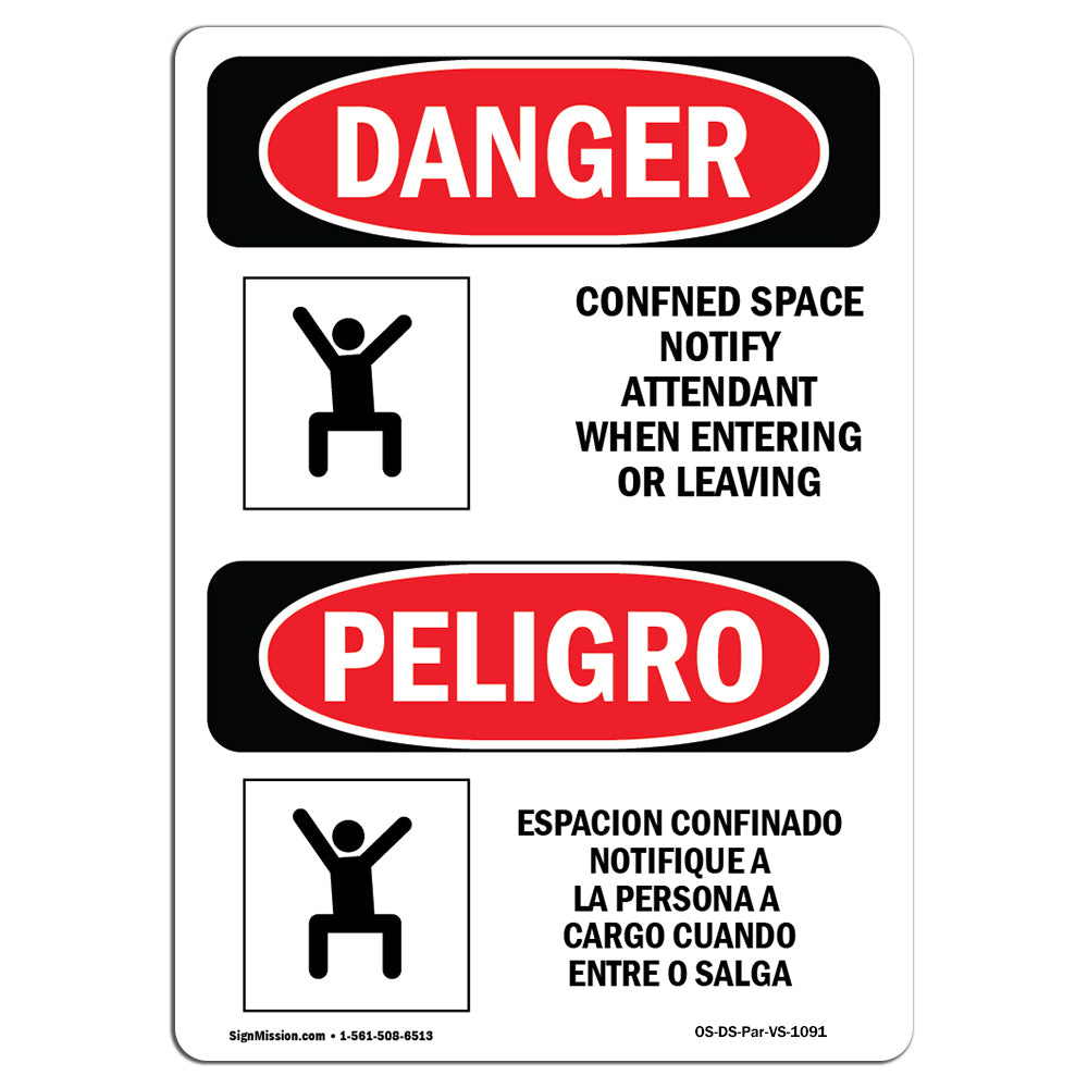 Confined Space Notify Attendant