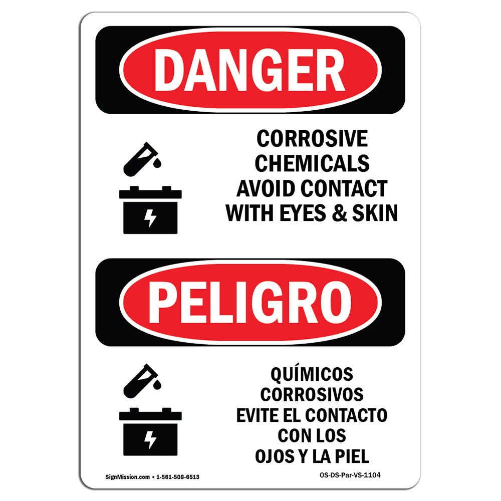 Corrosive Chemicals Avoid Contact