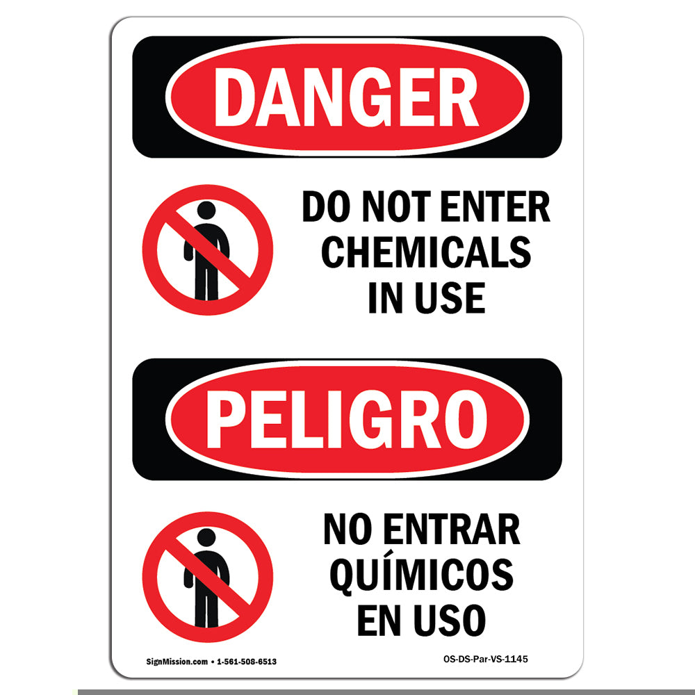 Do Not Enter Chemicals In Use