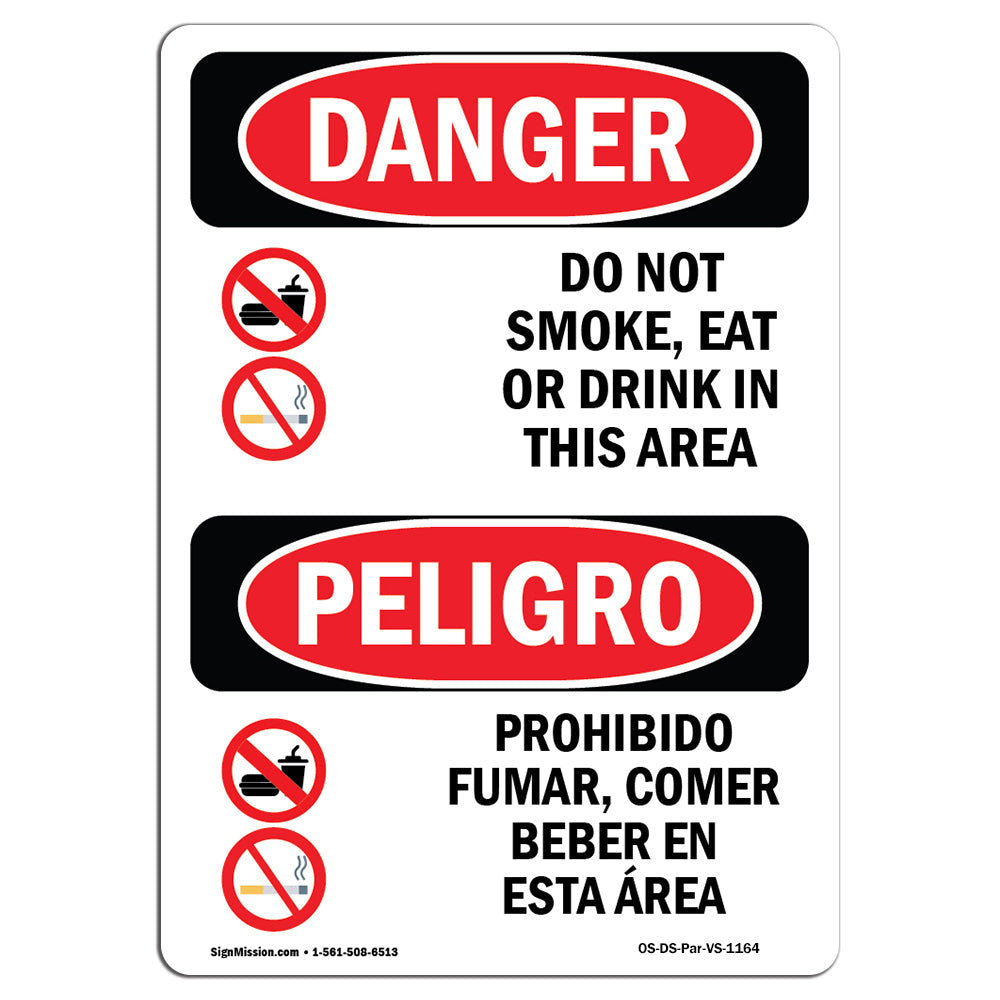 Do Not Smoke Eat Or Drink In This Area