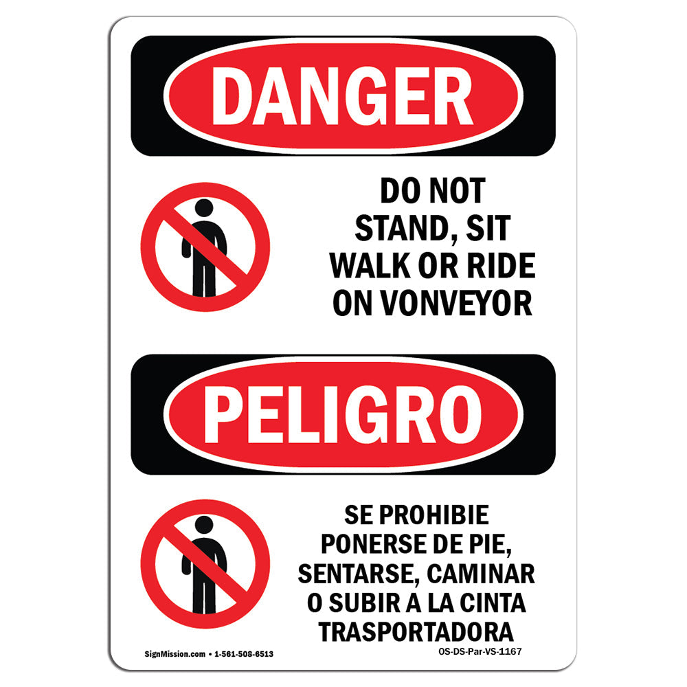 Do Not Stand Sit Walk Or Ride On Conveyor