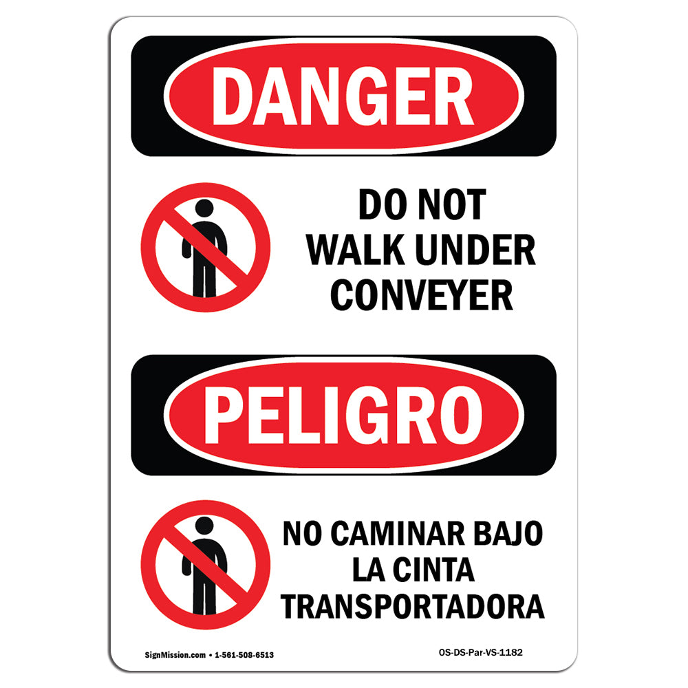 Do Not Walk Under Conveyor