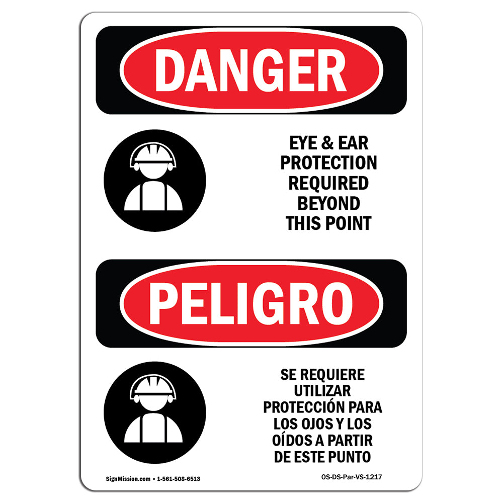 Eye And Ear Protection Required