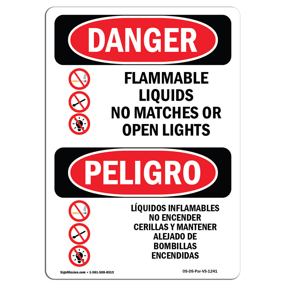 Flammable Liquids No Matches Or Open Lights