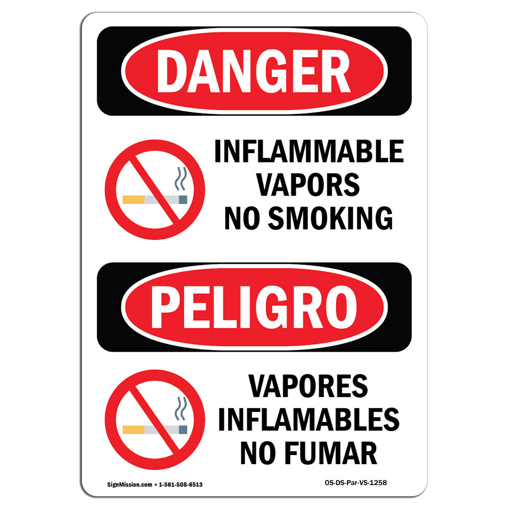 Flammable Vapors No Smoking