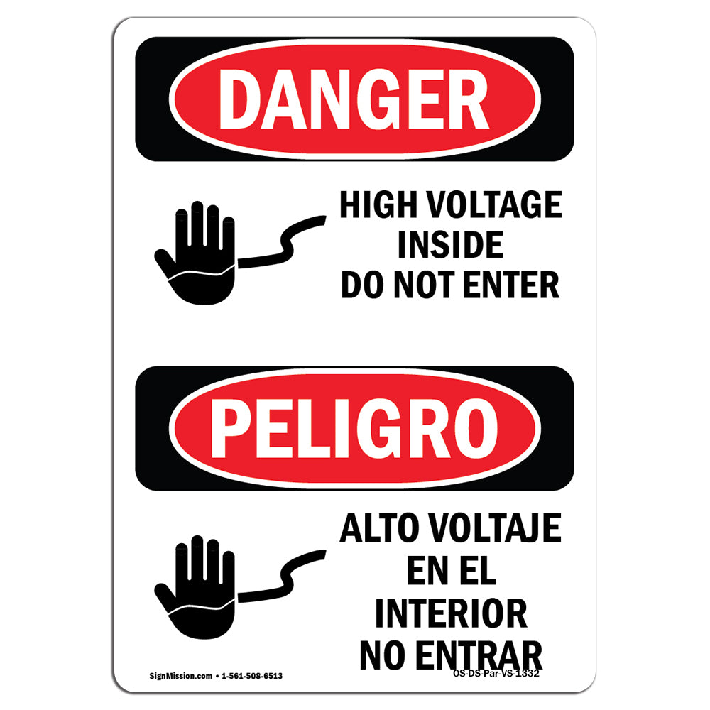 High Voltage Inside Do Not Enter